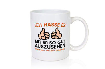 Mit 50 | Geburtstag lustiger Spruch 50er Geschenk Geschenkidee Tasse