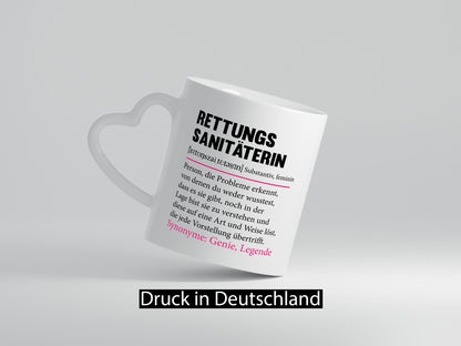 Rettungssanitäterin | Beruf Sanitäter Spruch v2 Humor Arbeit Kollegen Büro