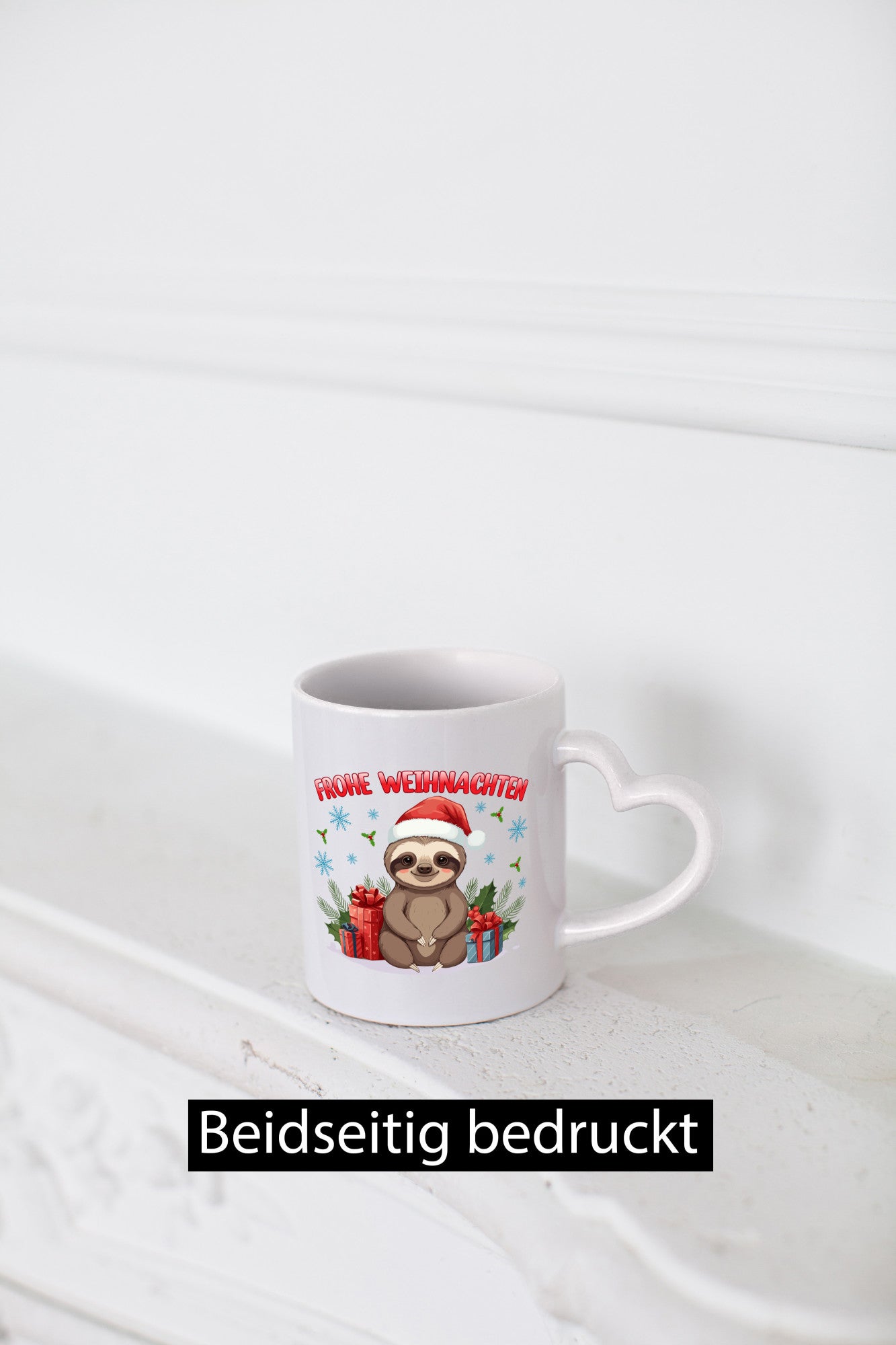 Frohe Weihnachten | Faultier Humor Tierliebhaber Geschenkidee Tasse