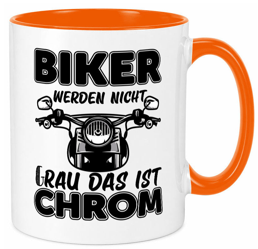 Biker werden nicht grau | Motorrradfahrer Tasse Humor Geschenkidee