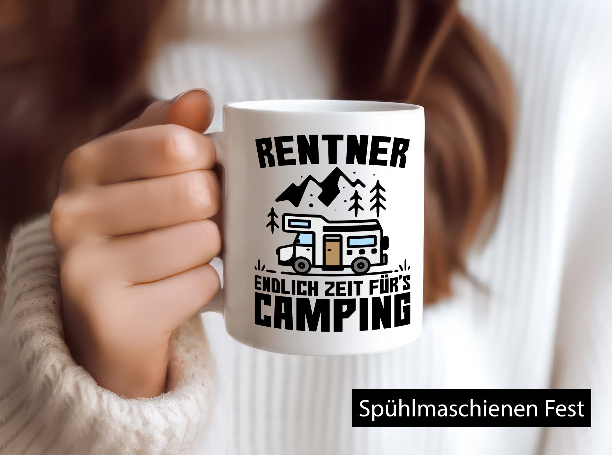 Endlich Zeit für´s campen | Rentner Ruhestand Humor Jubiläum Geschenkidee Tasse