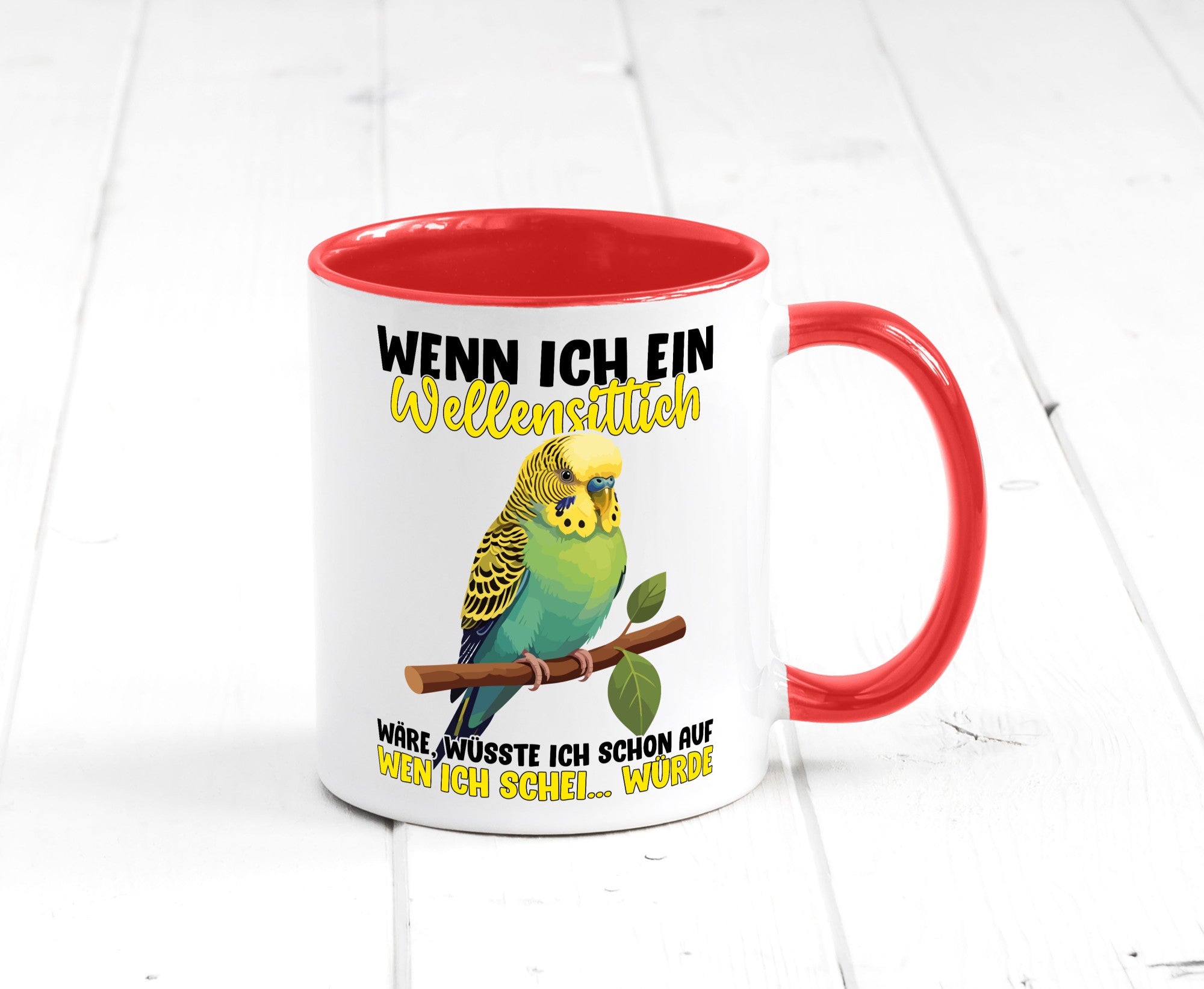 Wellensittich | Vogelbesitzer Humor Geschenkidee Tasse