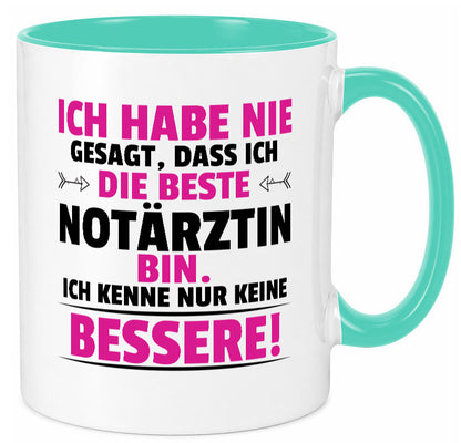 Die Beste Notärztin | Ärztin Humor Geschenkidee Tasse