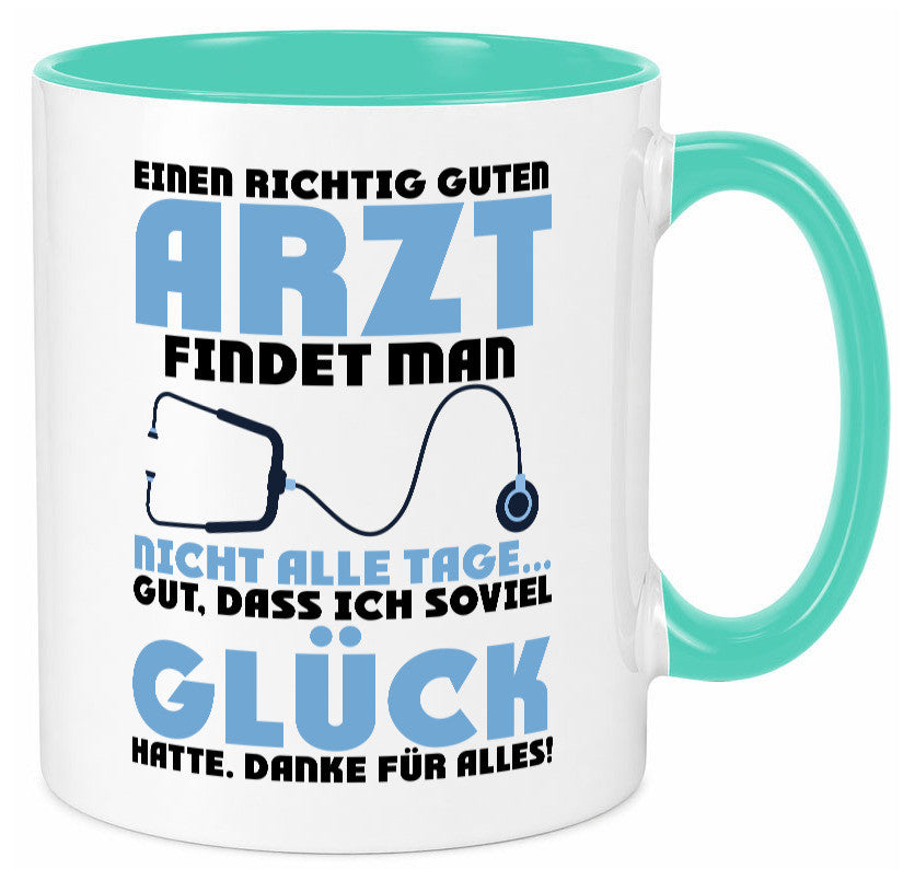 Richtig guter Arzt | Dankeschön Doktor Stethoskop Humor Geschenkidee Tasse