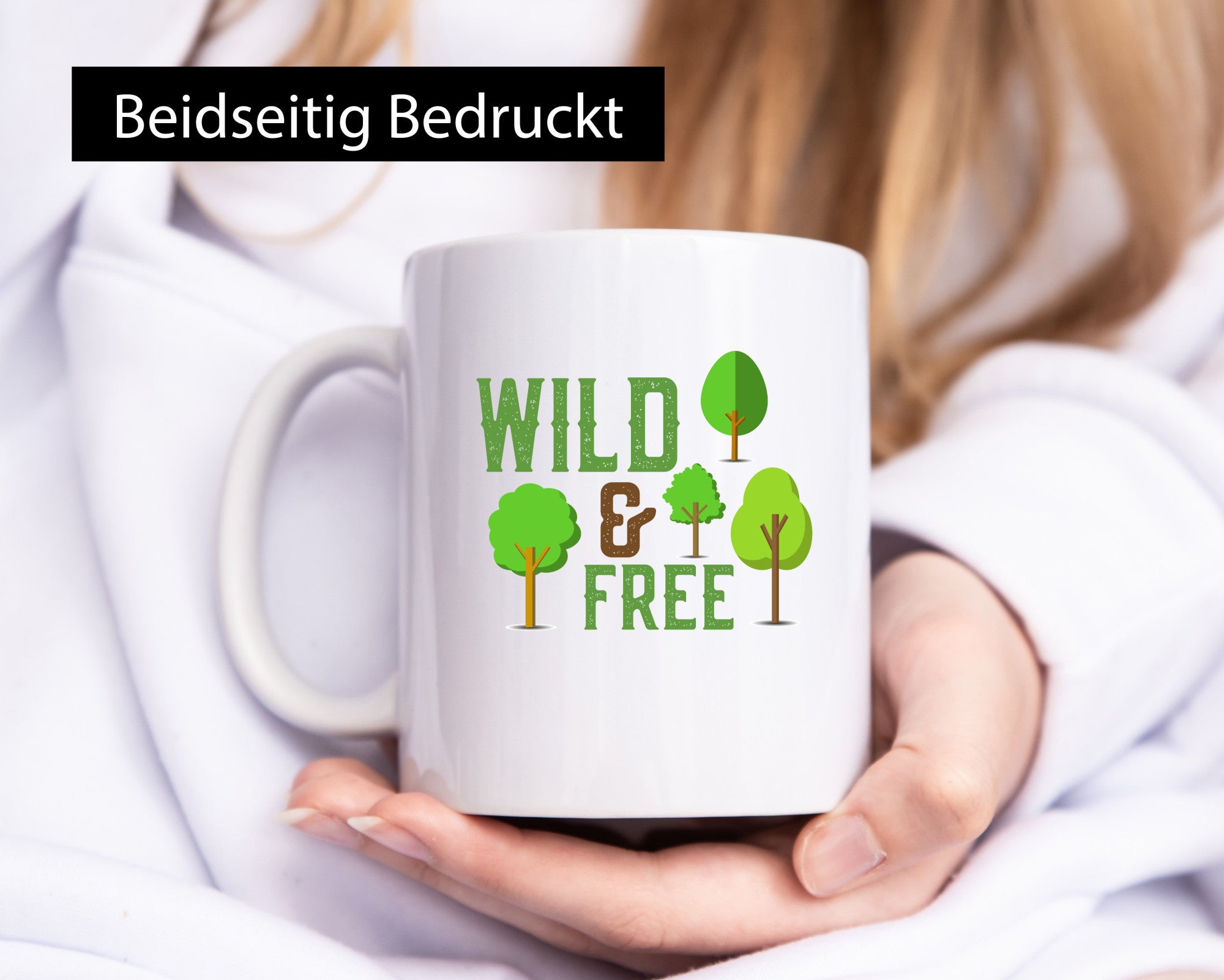 Wild and free | Freiheit Camper Hobbycamper Geschenkidee Humor Tasse