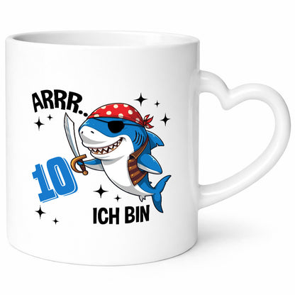 10. Geburtstag | 10 Jahre Arr Pirat Hai Piraten Geschenkidee Humor Tasse