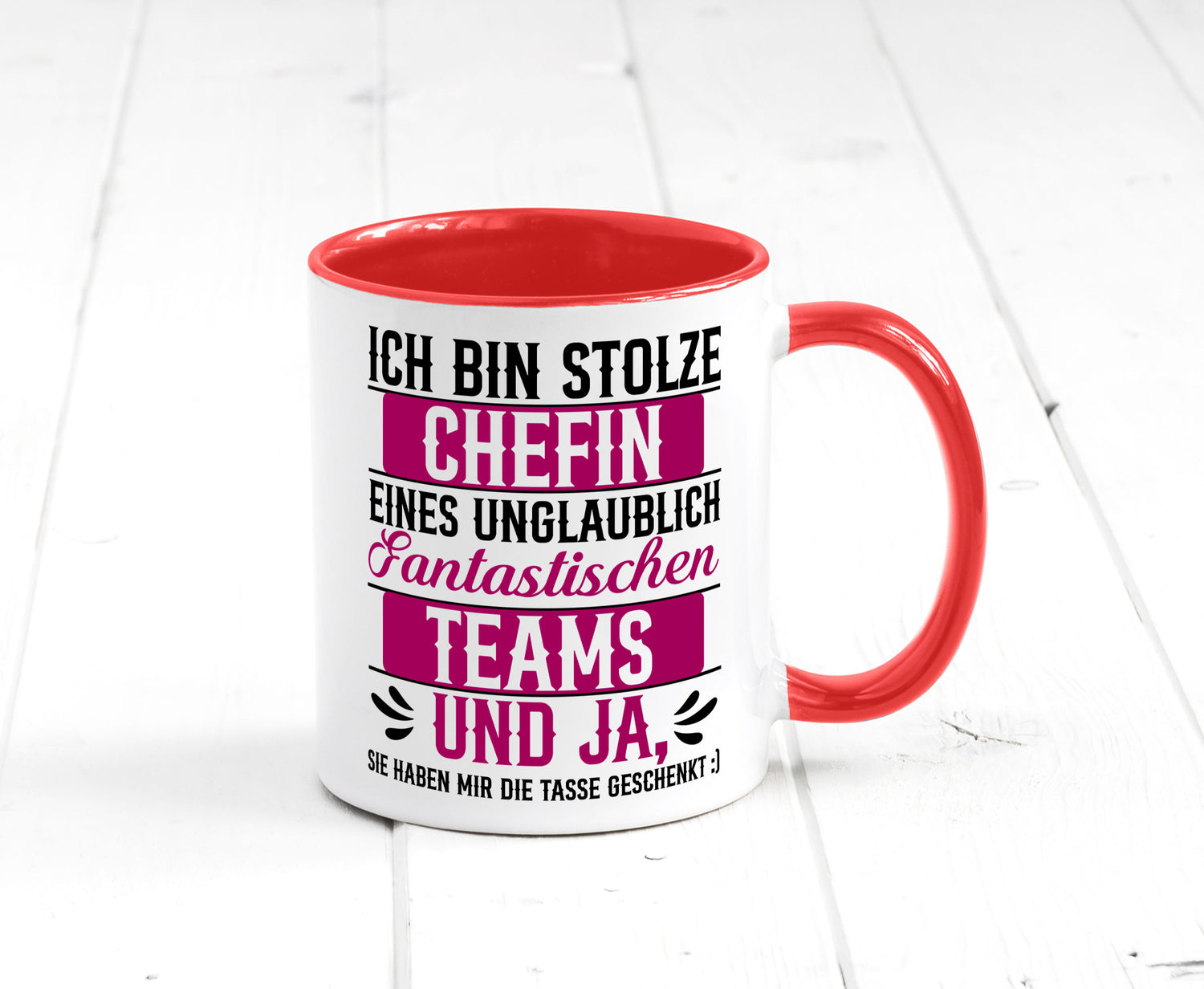 Stolze Chefin | Tolles Team Mitarbeiter lustig Arbeit Kollegen Büro Geschenk