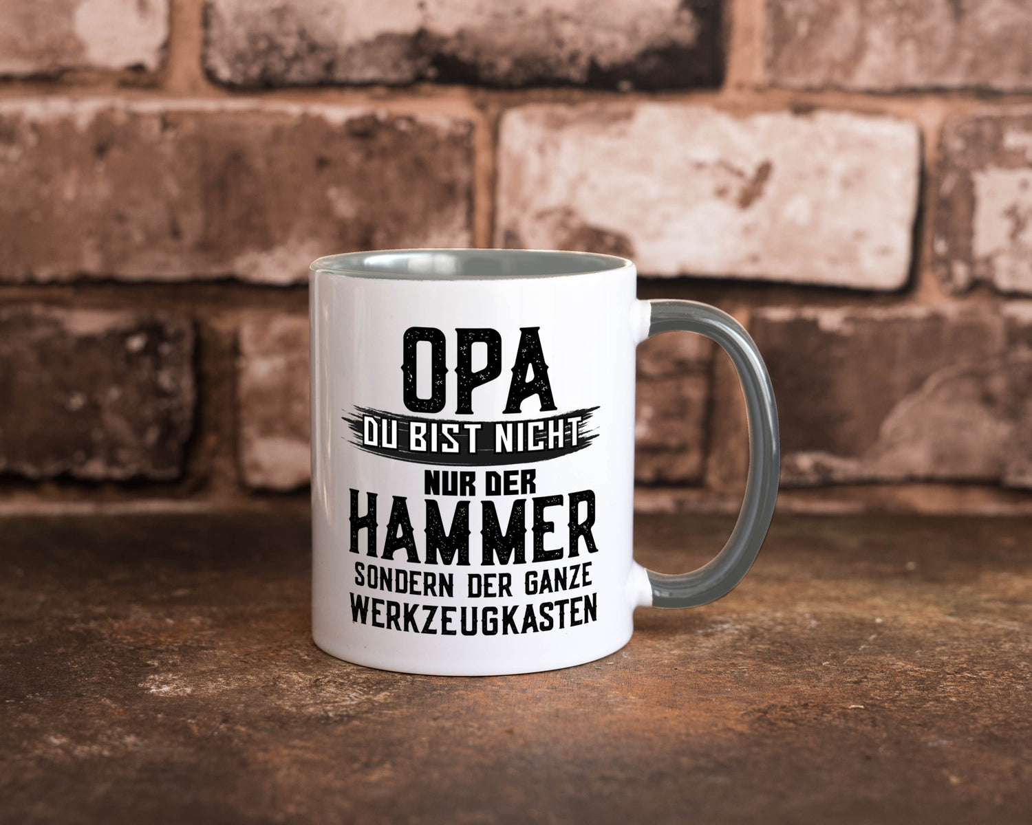 Opa ist der Hammer | Großvater Tasse Werkzeugkasten lustig Familie Geschenkidee