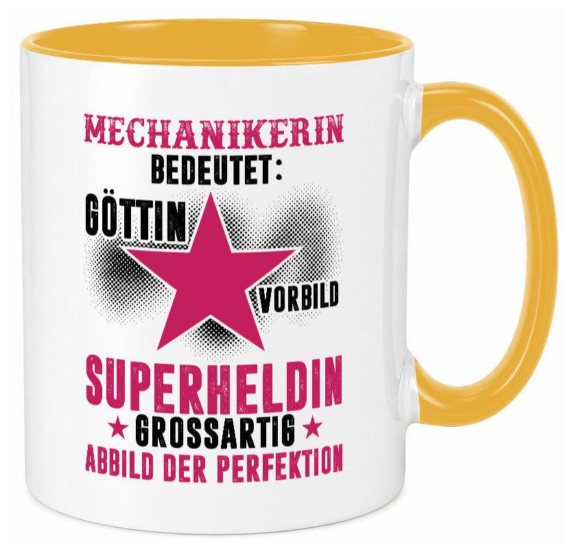 Bedeutung von Mechanikerin | KFZ Geschenkidee Humor Tasse