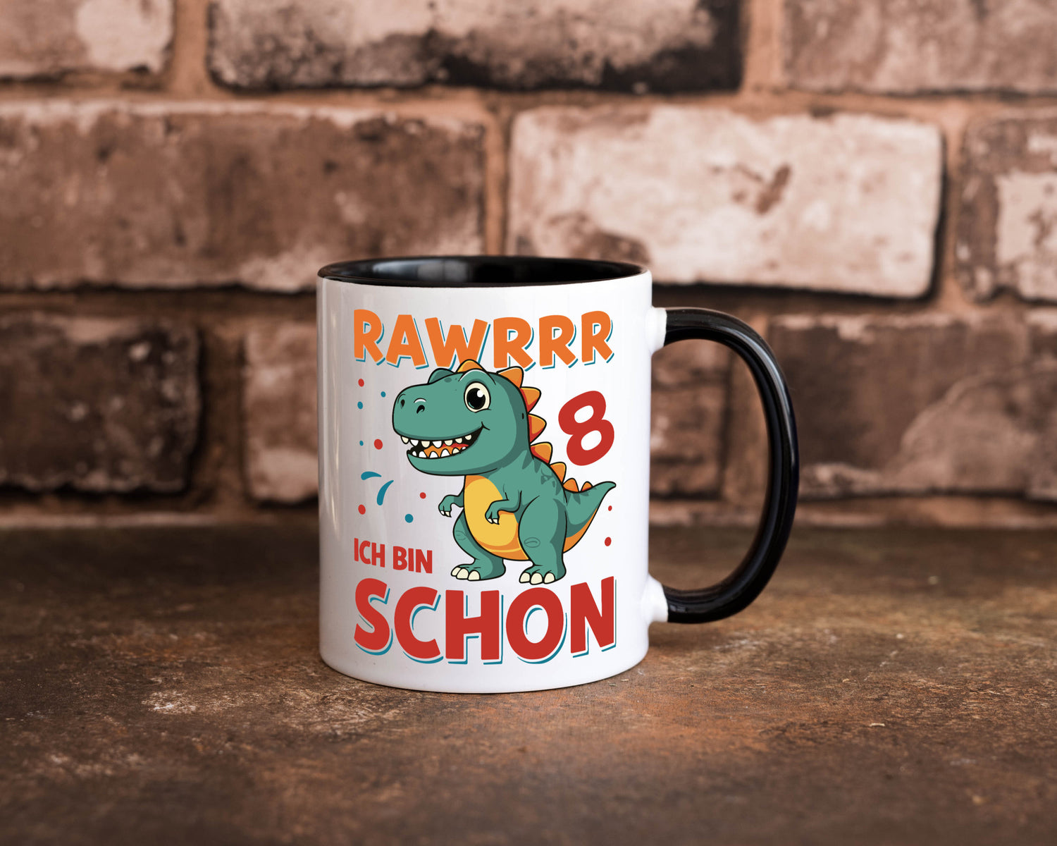 8. Geburtstag | 8 Jahre Raw ich bin schon T-Rex Geschenk Geschenkidee lustiger