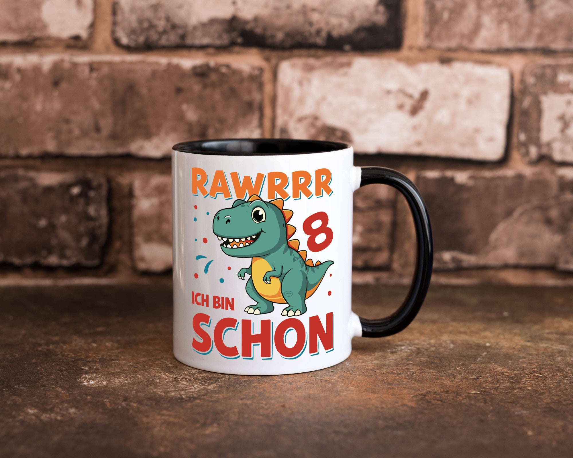 8. Geburtstag | 8 Jahre Raw ich bin schon T-Rex Geschenk Geschenkidee lustiger
