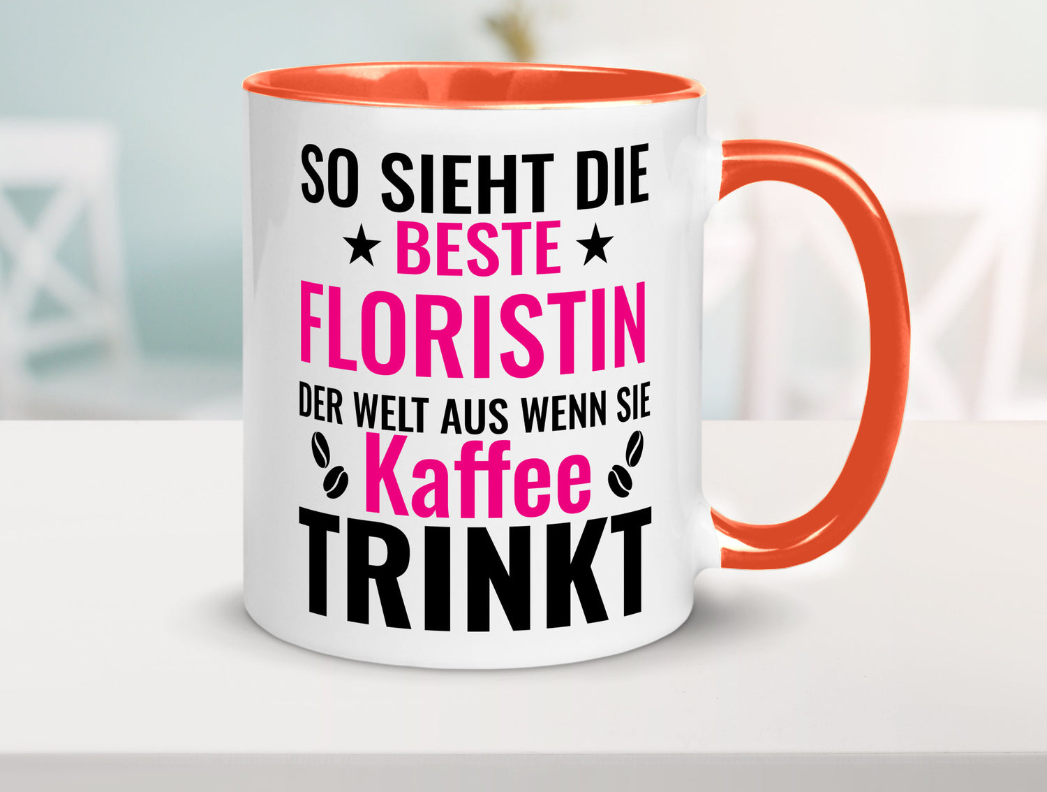 Kaffee trinkt: Floristin | Blumen Verkäuferin lustiger Spruch Geschenk Humor