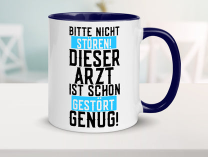 Bitte nicht stören | gestörter Arzt Sarkasmus Klinik Geschenkidee Humor Tasse