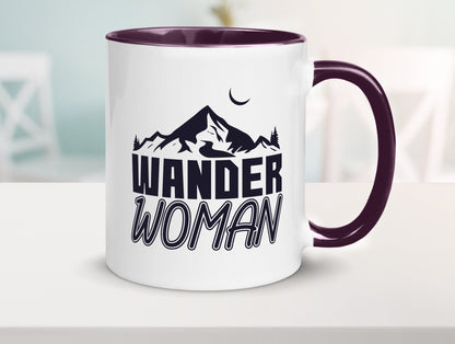 Wander Woman | Frauen Tasse Wanderer Bergsteigen lustig Familie Geschenkidee