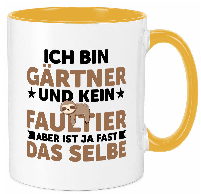 Ich bin kein Faultier: Gärtner | Gartenbau v2 Geschenk Tierliebhaber Humor