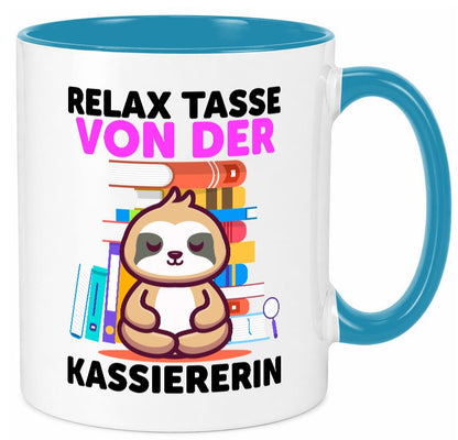Relax Tasse: Kassiererin Geschenkidee Humor Tasse