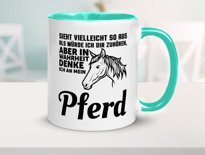 Pferde Spruch | Reiterin Tasse Pferdesport Reiten Humor Geschenkidee