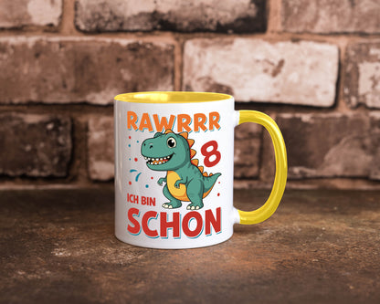 8. Geburtstag | 8 Jahre Raw ich bin schon T-Rex Geschenk Geschenkidee lustiger