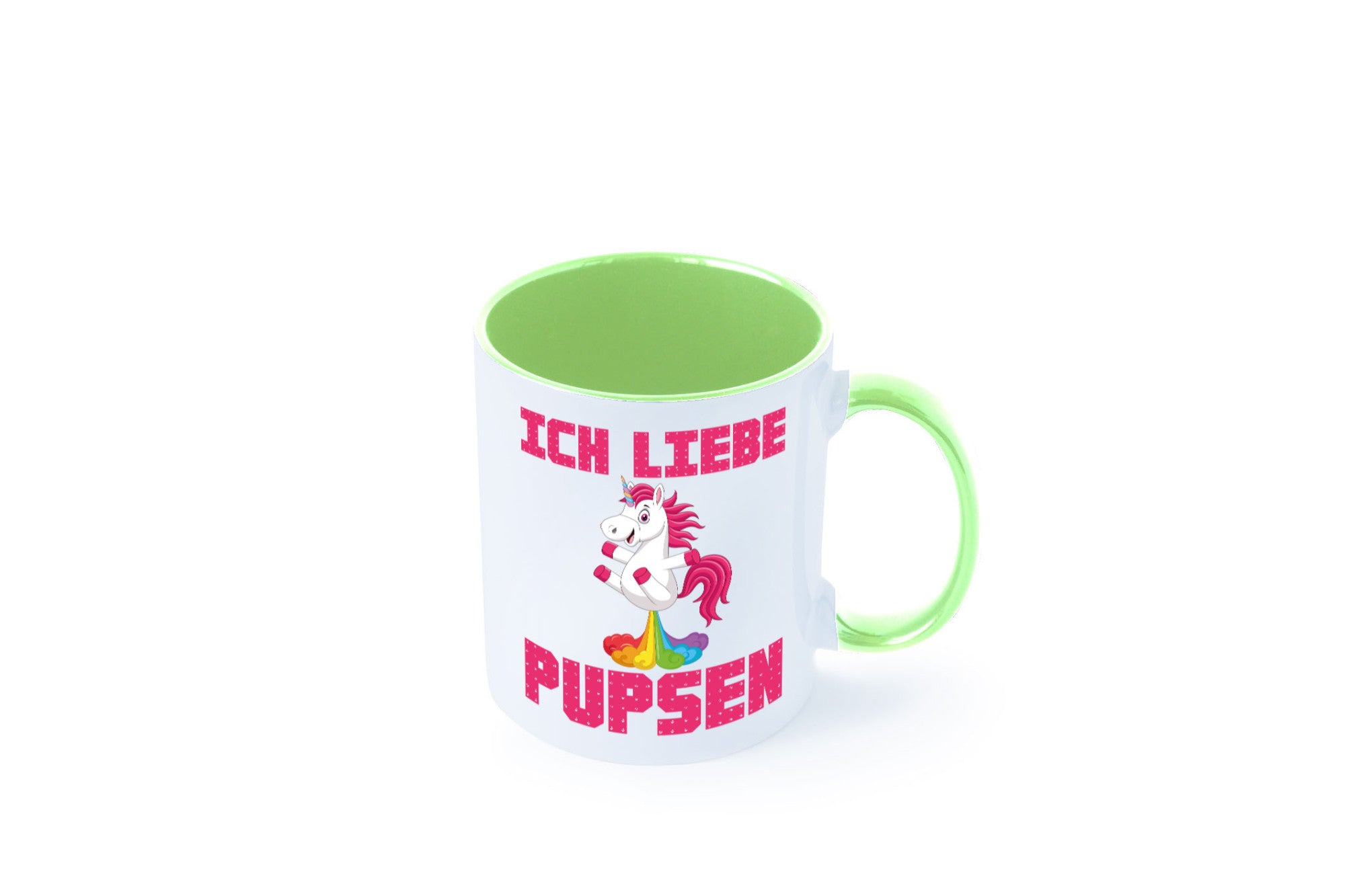 Ich liebe pupsen | Einhorn Pups lustiger Spruch Humor Geschenkidee Tasse