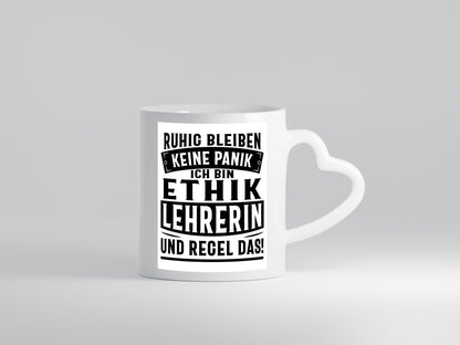 Ethik Lehrerin regelt das Geschenk Humor Geschenkidee lustiger Spruch Tasse