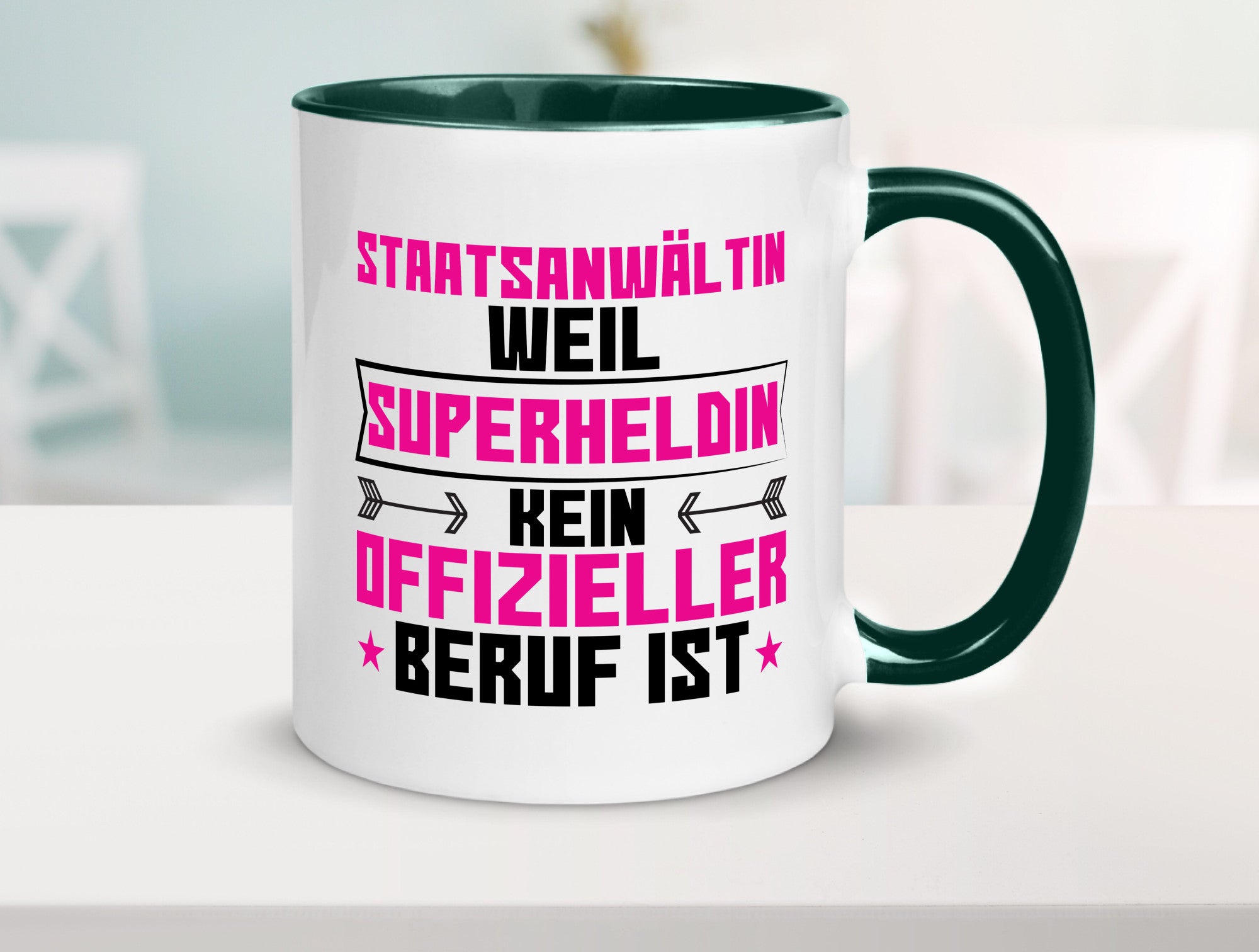 Superheldin Staatsanwältin | Anwältin Humor Geschenkidee Tasse