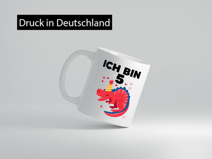 5. Geburtstag | Dino Dinosaurier 5 Jahre lustiger Spruch Geschenk Geschenkidee