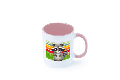 Waschbär | Vintage v2 lustiger Spruch Geschenk Humor Geschenkidee Tasse