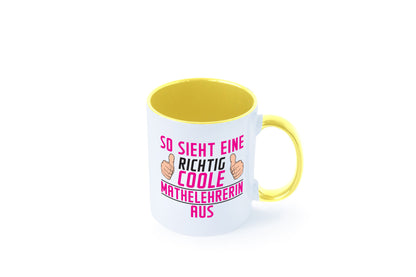 Richtig Coole Mathelehrerin | Lehrer Mathe lustiger Spruch Geschenk Humor