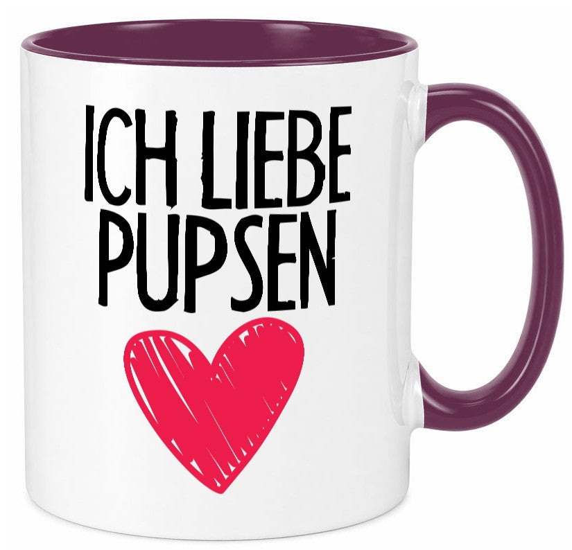 Ich liebe Pupsen Geschenkidee Humor Tasse
