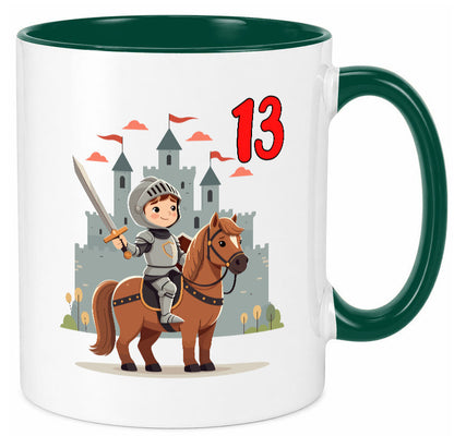 13. Geburtstag | 13 Jahre Ritter Junge Schloss Geschenkidee Humor Tasse