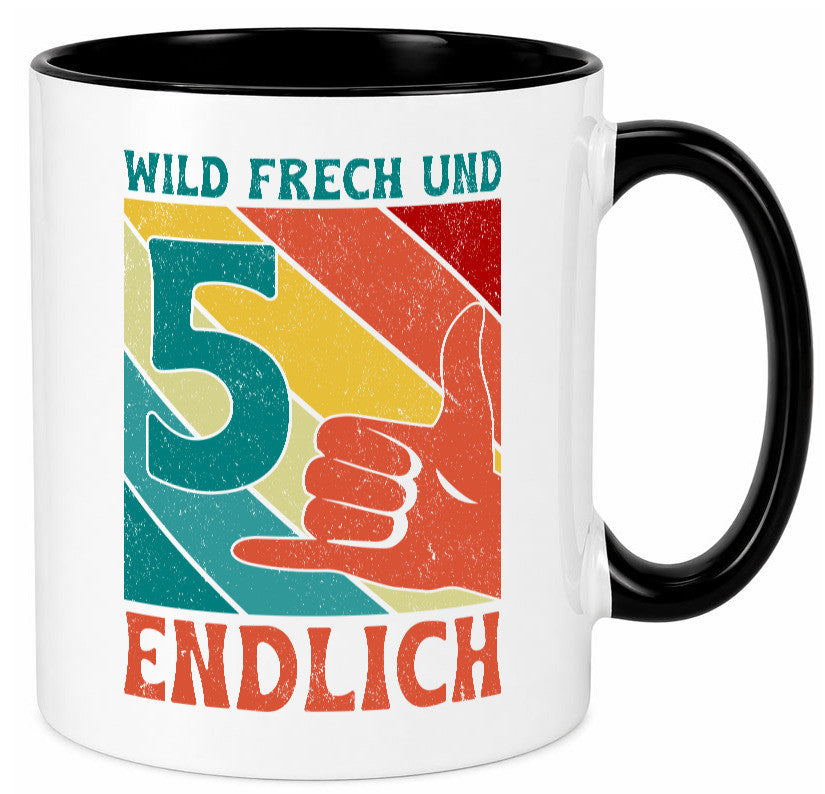 5. Geburtstag | 5 Jahre Wild und Frech Geschenk Geschenkidee lustiger Spruch