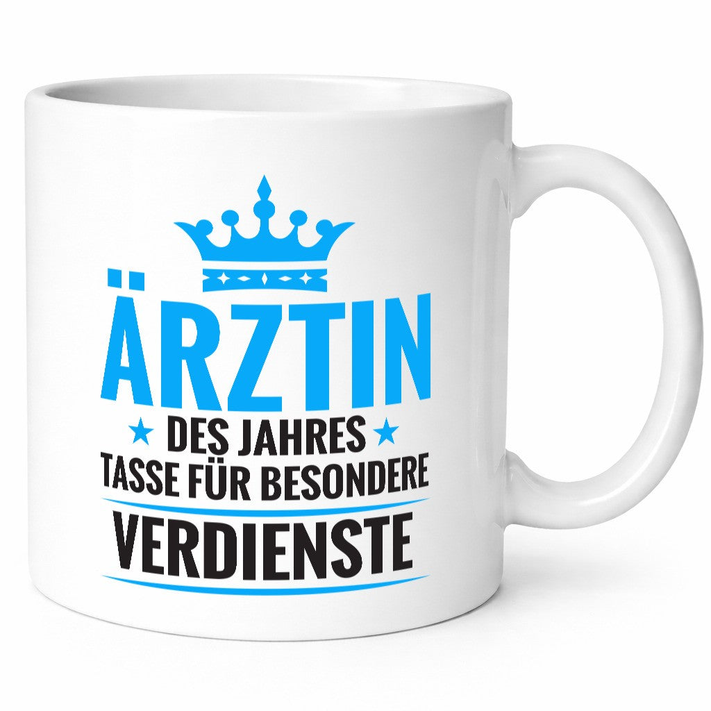 Besonderer Verdienst: Ã„rztin | Doktorin Fachärztin lustig Humor Geschenkidee Tasse