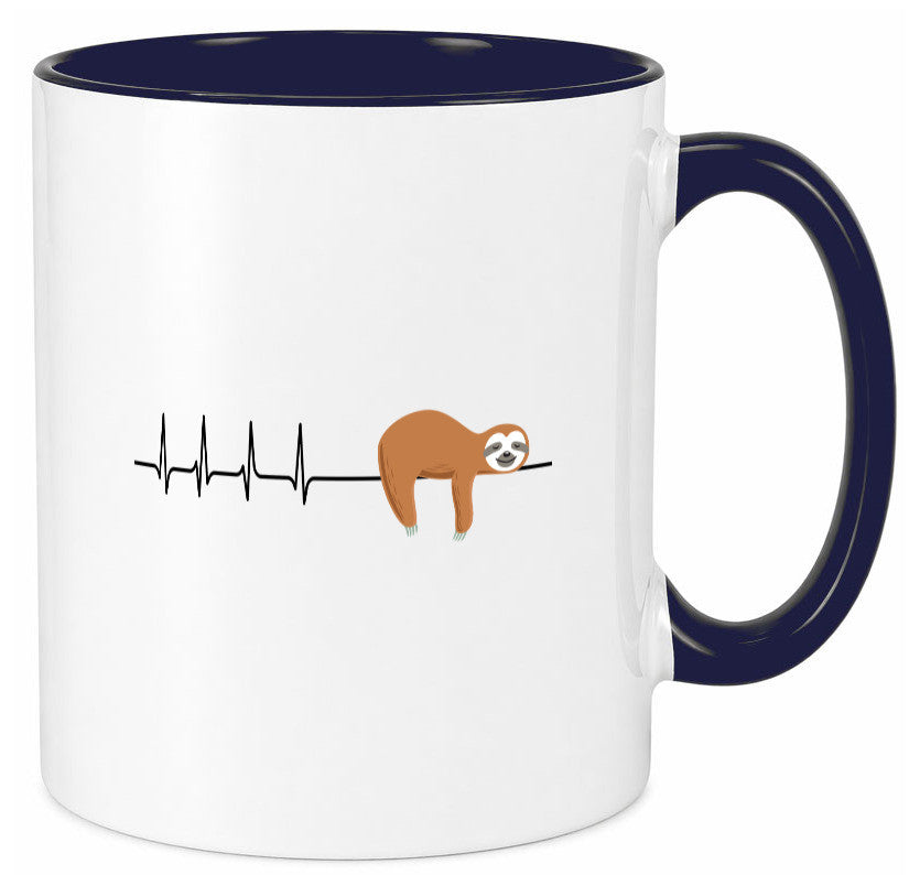 Herzschlag Faultier | Faulheit Morgenmuffel faul Humor Tierliebhaber