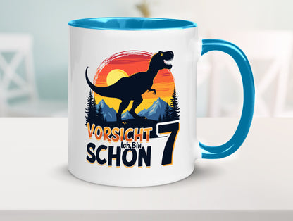 7. Geburtstag | 7 Jahre Dinosaurier v2 Geschenk Geschenkidee lustiger Spruch