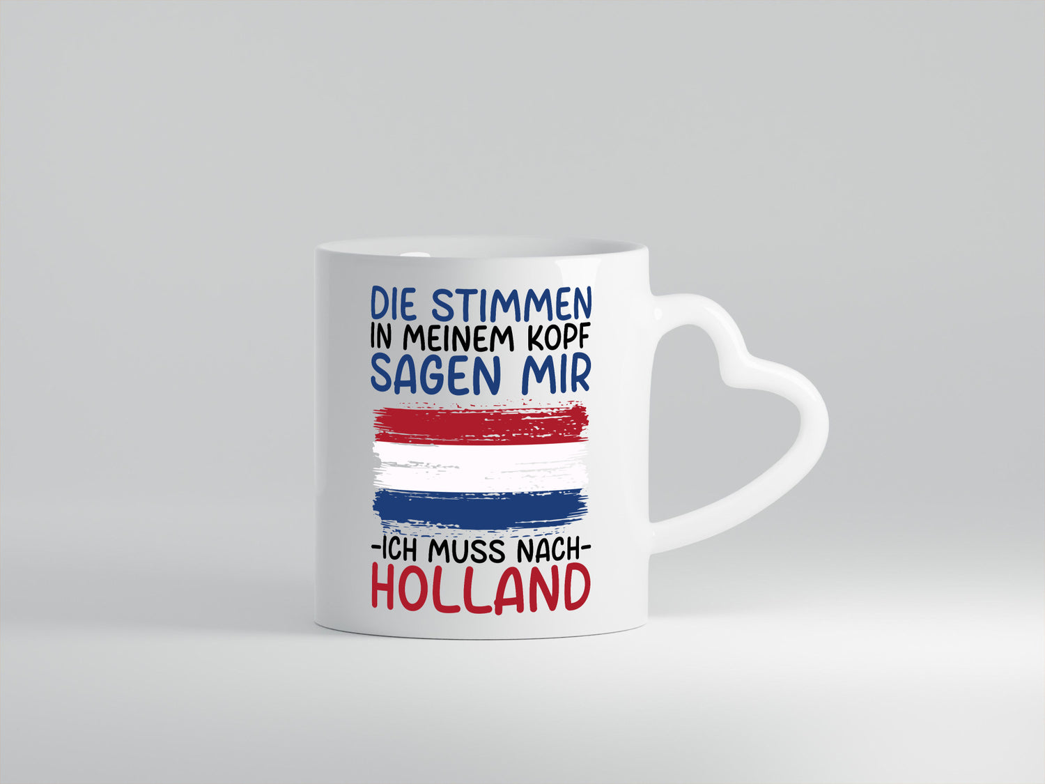Ich muss nach Holland | Urlaub Reisen Geschenkidee Humor Tasse