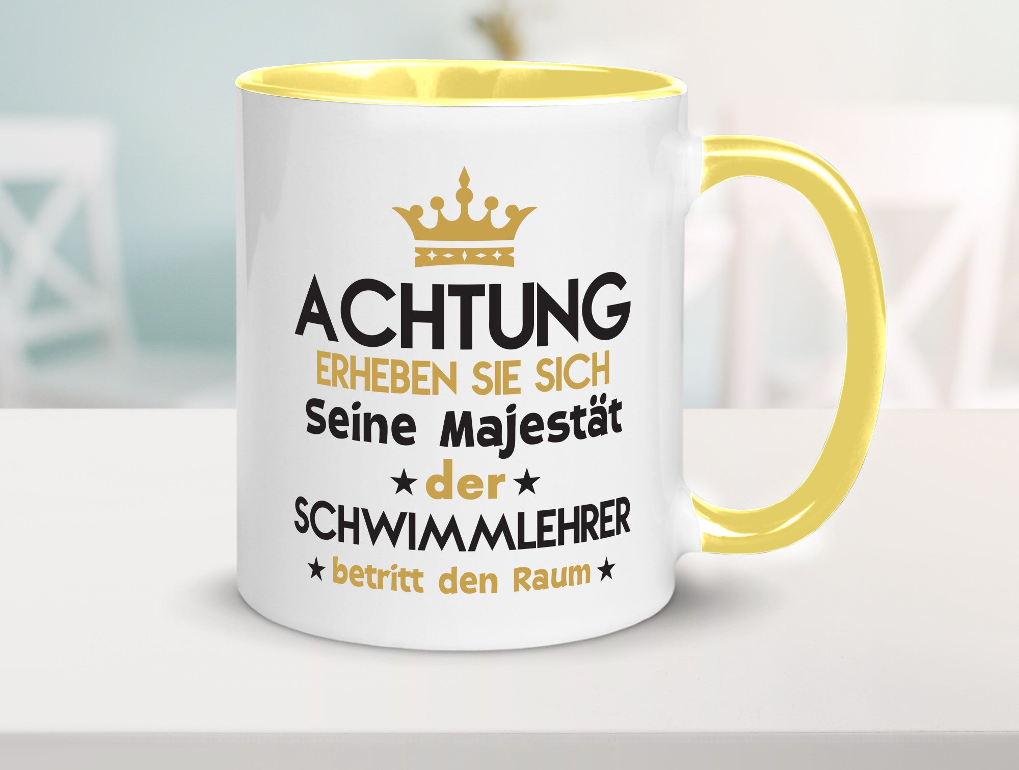 Seine Majestät Schwimmlehrer | Lehrer Schüler schwimmen Geschenkidee Humor Tasse