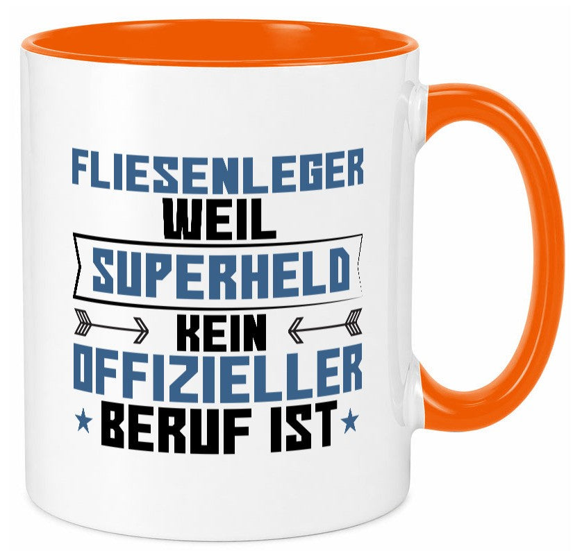 Superheld Fliesenleger | Fliesenlegen Bau Geschenk Humor Geschenkidee lustiger Tasse