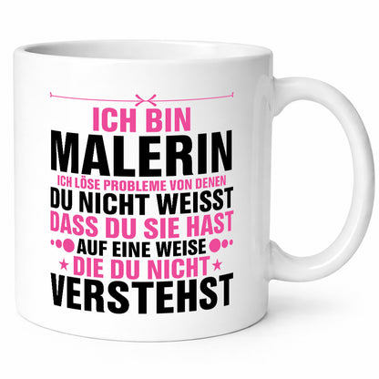Löse Probleme: Malerin | Malerinnen Humor Geschenkidee Tasse