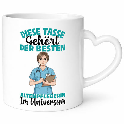 Im Universum: Altenpflegerin | Pflegepersonal Pflege Geschenk Humor