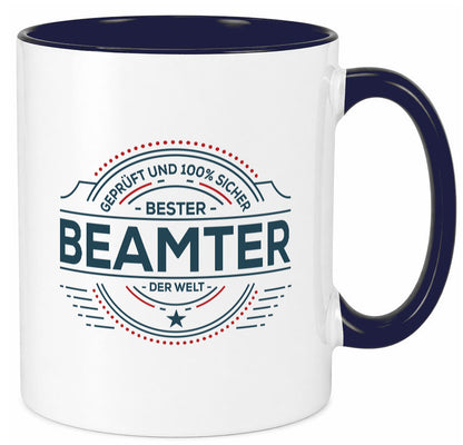 Geprüft und sicher: Beamter | Verbeamtung Dienst Humor Geschenkidee Tasse