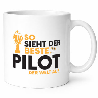 Der Weltbeste Pilot | Flugzeug Piloten Humor Geschenkidee Tasse