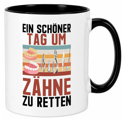 Ein schöner Tag um zähne zu retten | Zahnarzt Geschenk Humor Geschenkidee