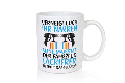 Verneigt euch vor dem Fahrzeug Lackierer | KFZ Sprühdose Geschenk Humor