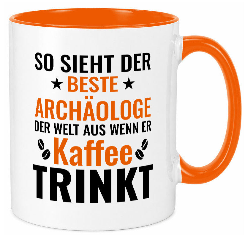 Kaffee trinkt: Archäologe | Archäologie Forscher lustig Humor Geschenkidee