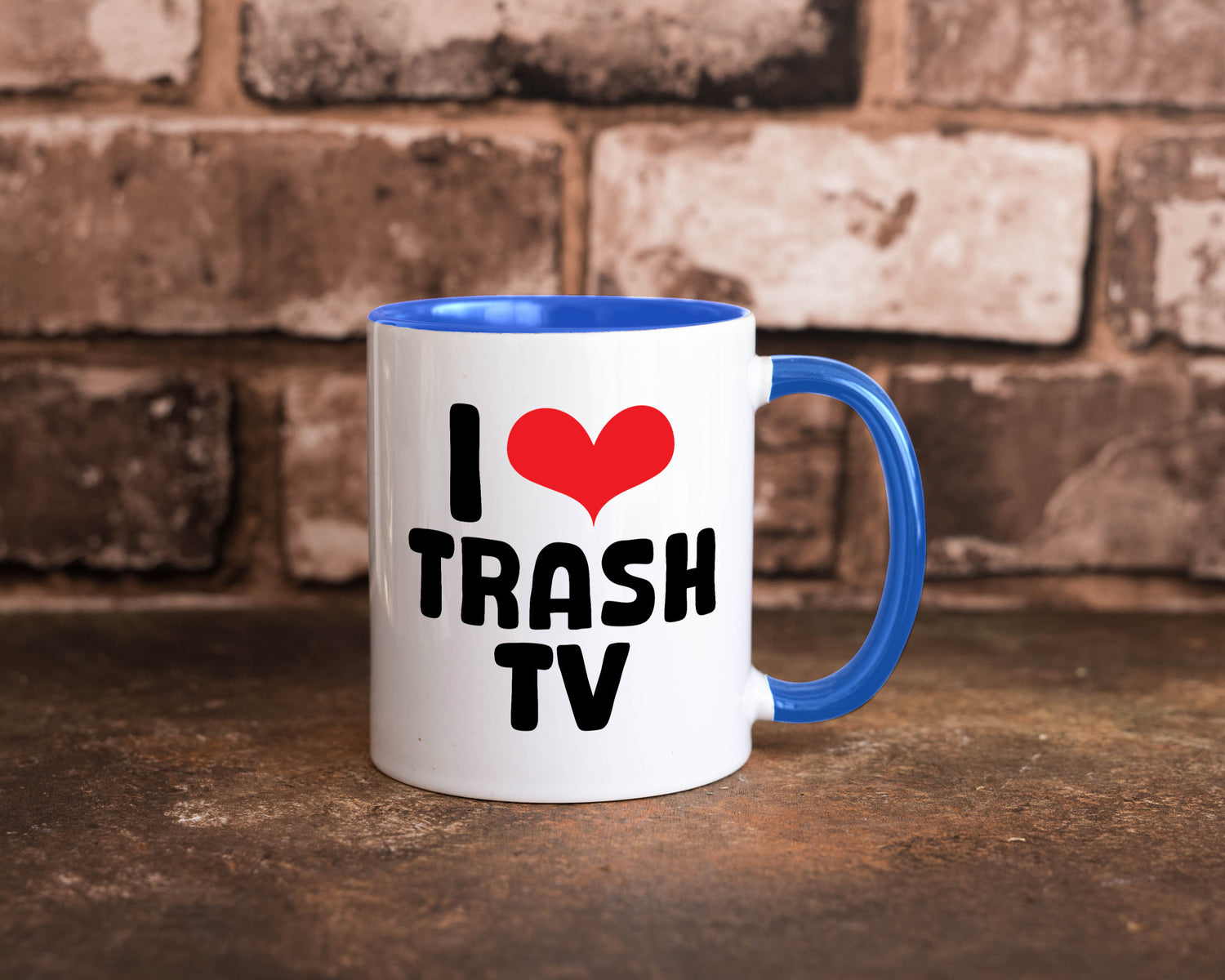 I love Trash TV | v2 lustig Humor Geschenkidee Geschenk Tasse