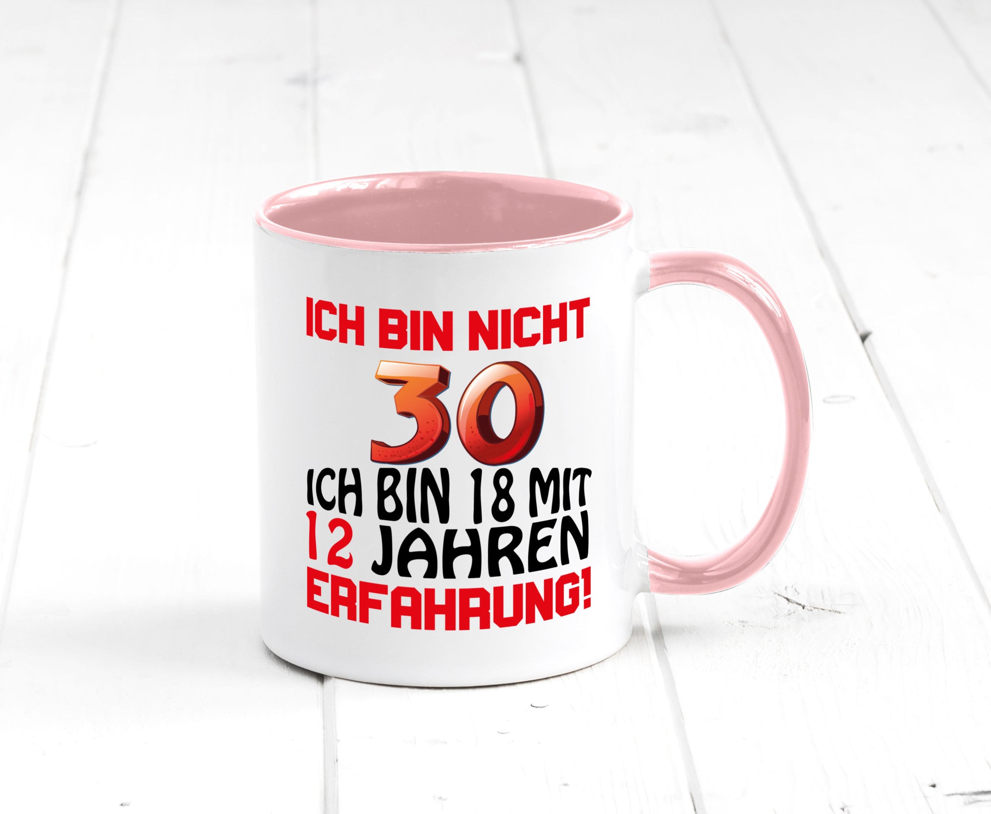 Ich bin nicht 30. lustiger Spruch Geschenk Humor Geschenkidee Tasse