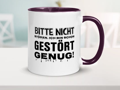 Ich bin schon gestört lustiger Spruch Geschenk Humor Geschenkidee Tasse
