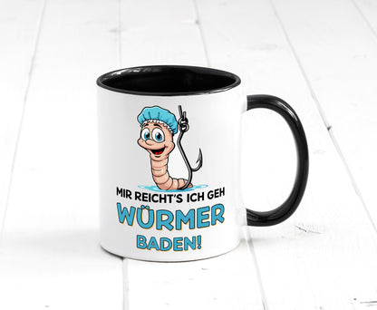 Mir reichts ich geh Würmer Baden | Angler Angeln Geschenk Humor Geschenkidee