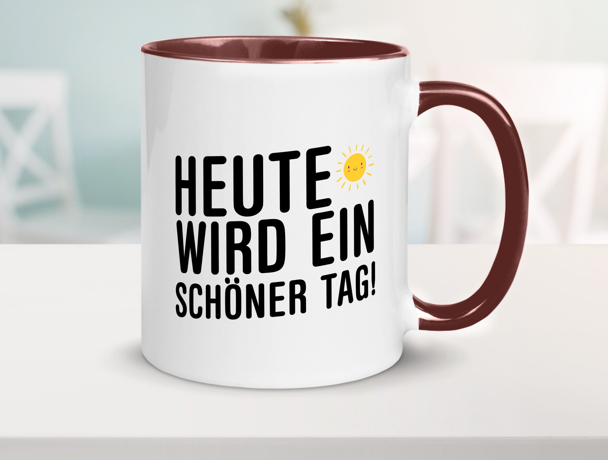 Heute wird ein schöner Tag | Motivation Positive Gedanken lustig Humor