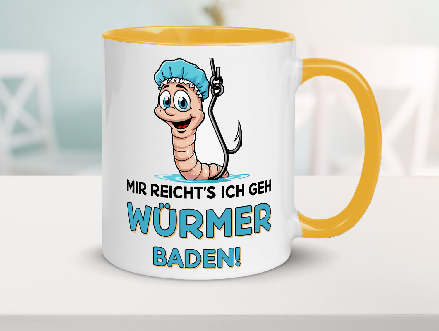 Mir reichts ich geh Würmer Baden | Angler Angeln Geschenk Humor Geschenkidee